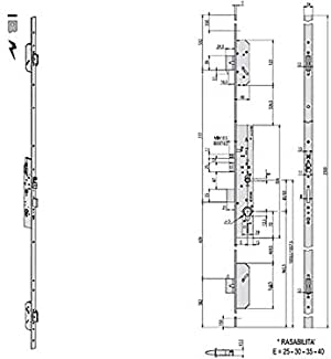 Cisa 61968 15515-38-0 Serratura ELETTRICA Cilindro Sagomato Blind